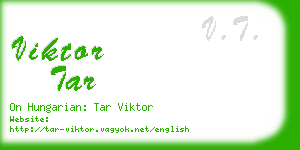 viktor tar business card